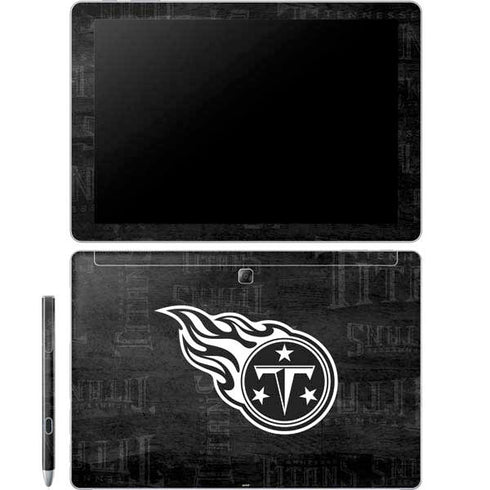 NFL Tennessee Titans Black & White Galaxy Book 12in Skin